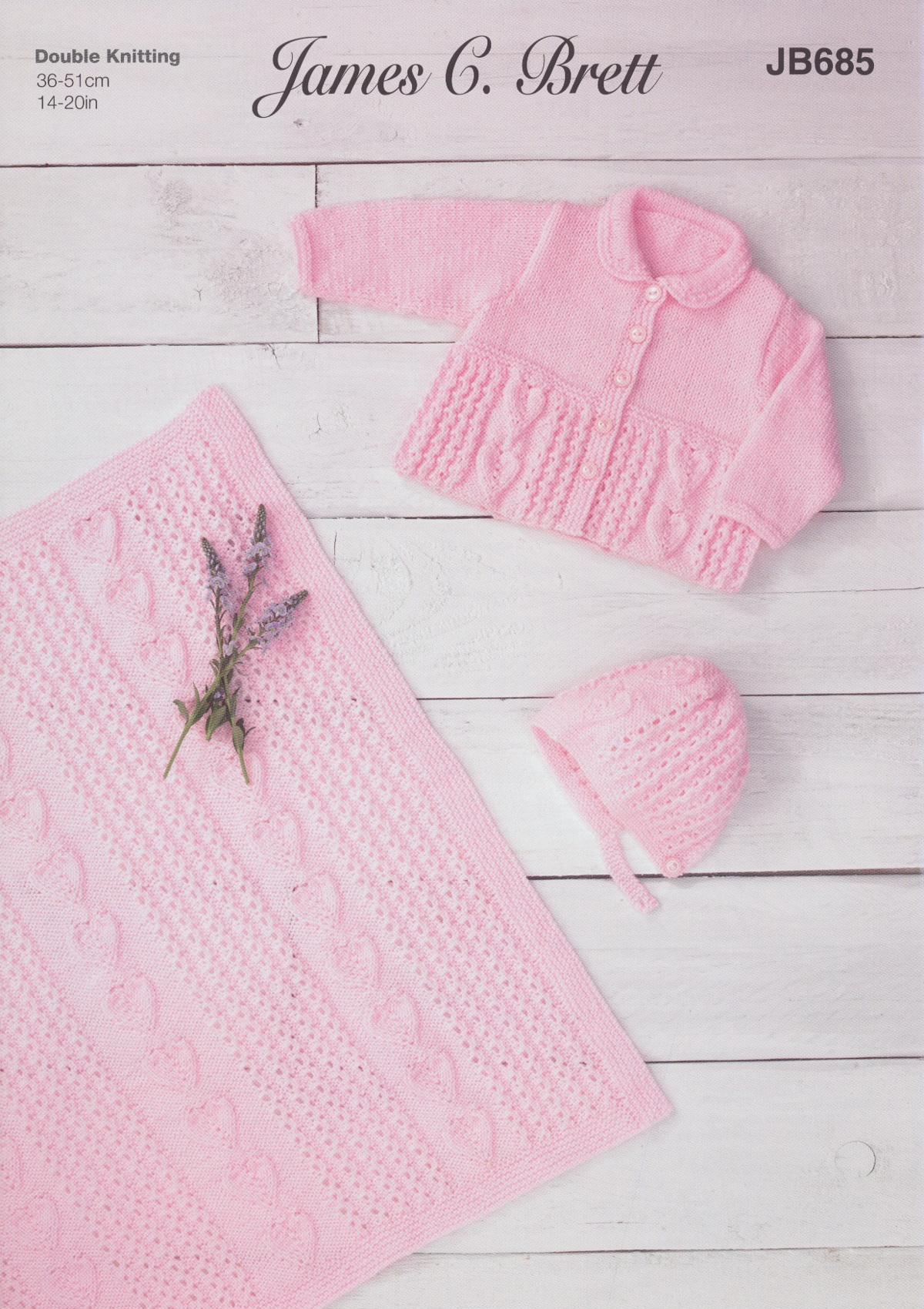 James Brett Double Knit Knitting Pattern Baby Matinee Coat